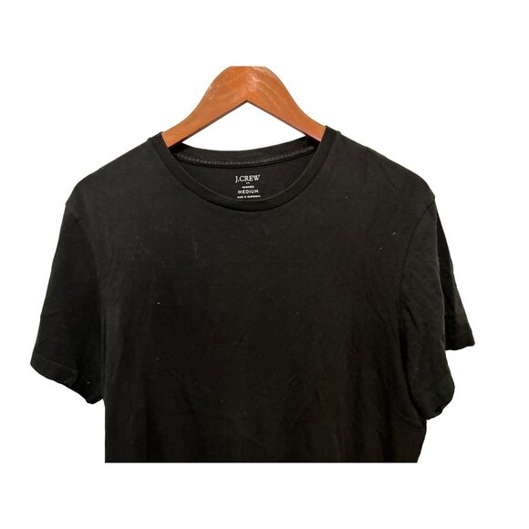 J. Crew Washed Crewneck Tee Black Cotton T-Shirt Size Med - Picture 2 of 5